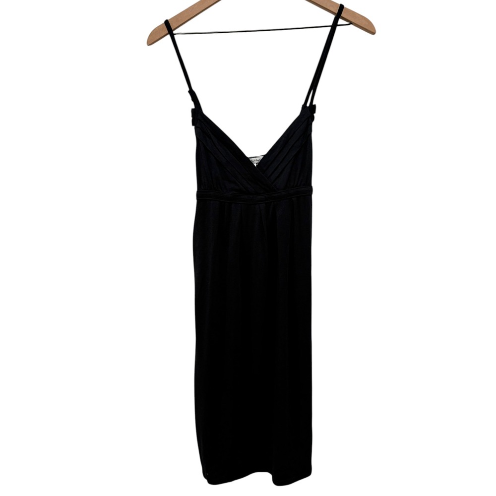 Vtg American Eagle Y2K Babydoll Cami Dress XS Black Sleeveless Grunge Preppy